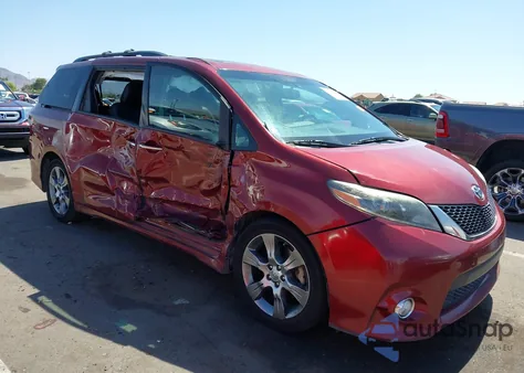 2015 Toyota Sienna Se Premium 8 Passenger from USA, damaged, VIN 5TDXK3DC8FS542287